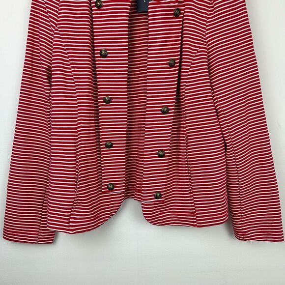 Tommy Hilfiger Womens Jacket XL Stripe Nautical Military blazer holidays - Picture 3 of 12